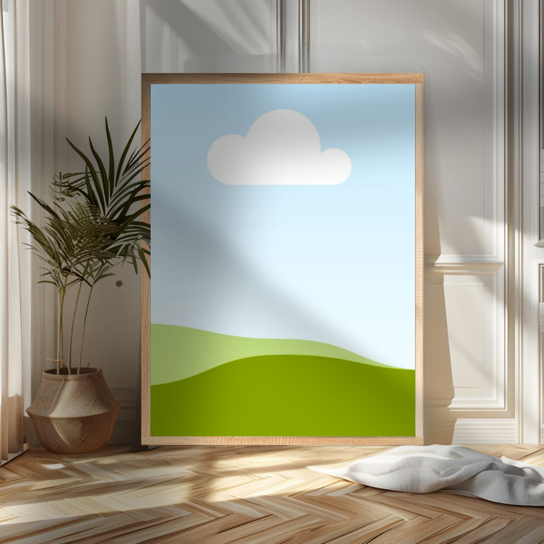 Vertical Frame Mockup, Vertical Wall Art Frame Mockup