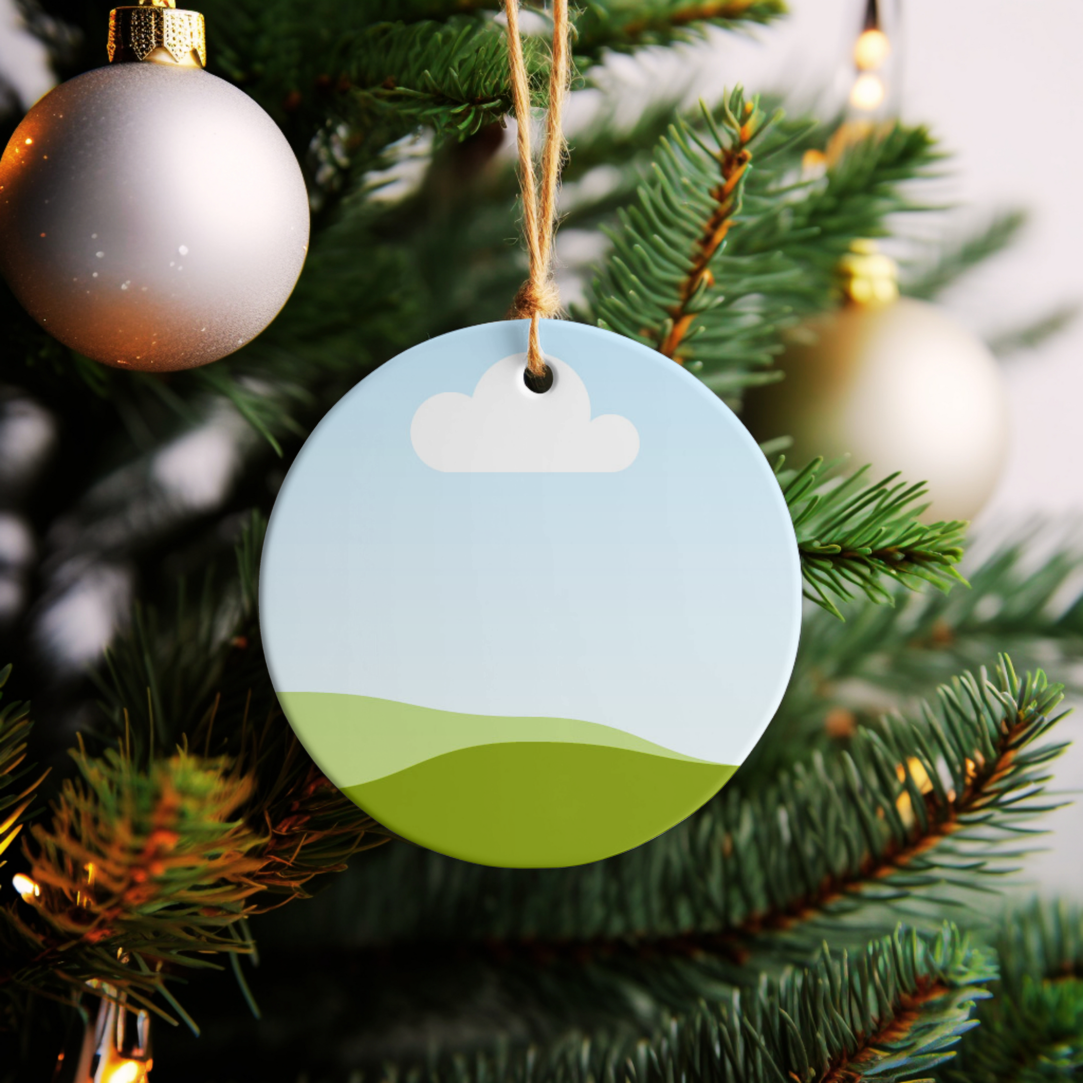 Christmas, Holiday Ornament Canva Mockup
