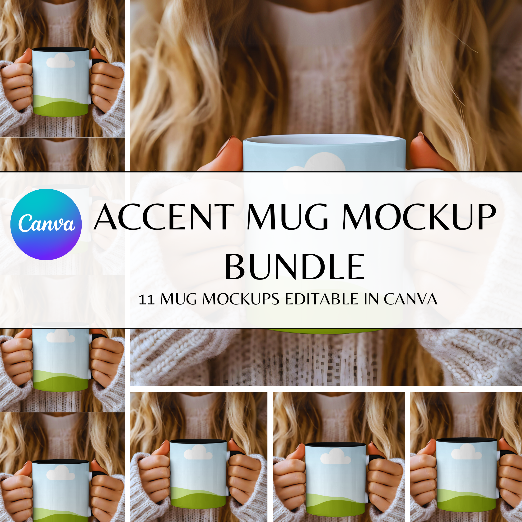 Mug Canva Mockup Bundle 2