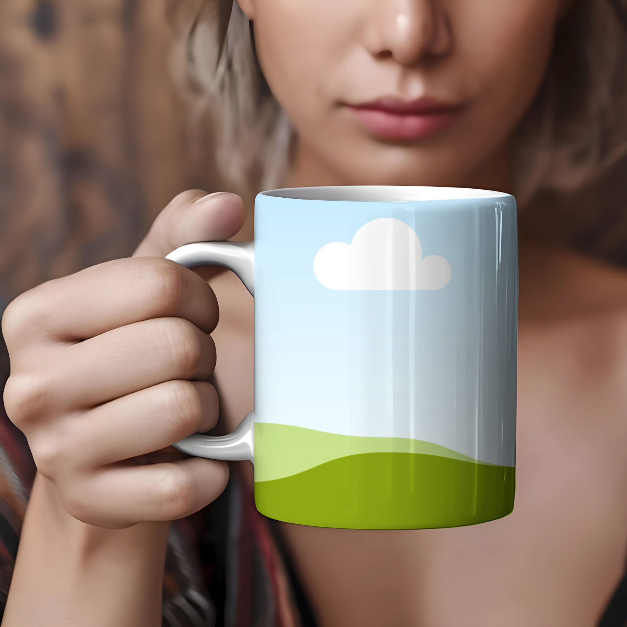 Mug Canva Mockup , Modern Mug Mockup for Canva | Editable Coffee Cup Template for Product Photography, Branding ,Etsy Sellers