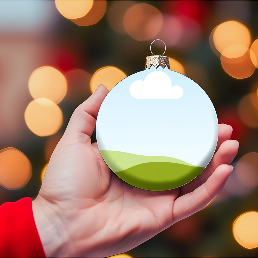 Christmas, Holiday Ornament Canva Mockup