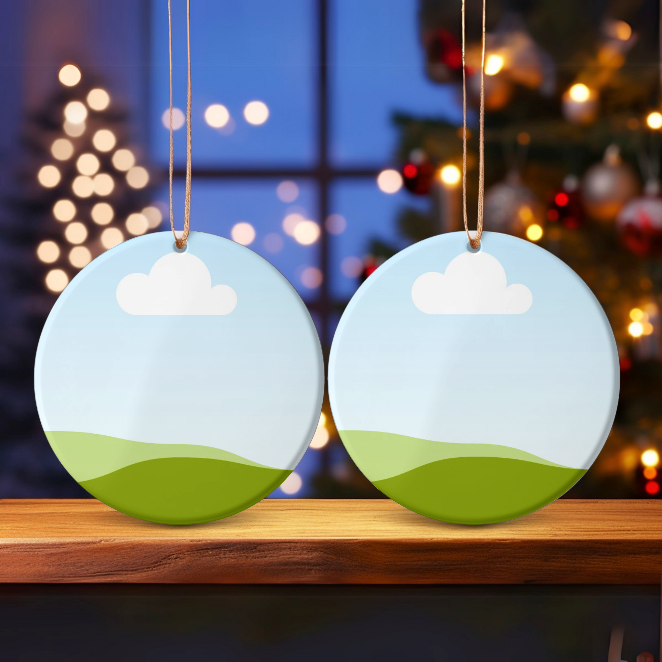 Christmas, Holiday Ornament Canva Mockup