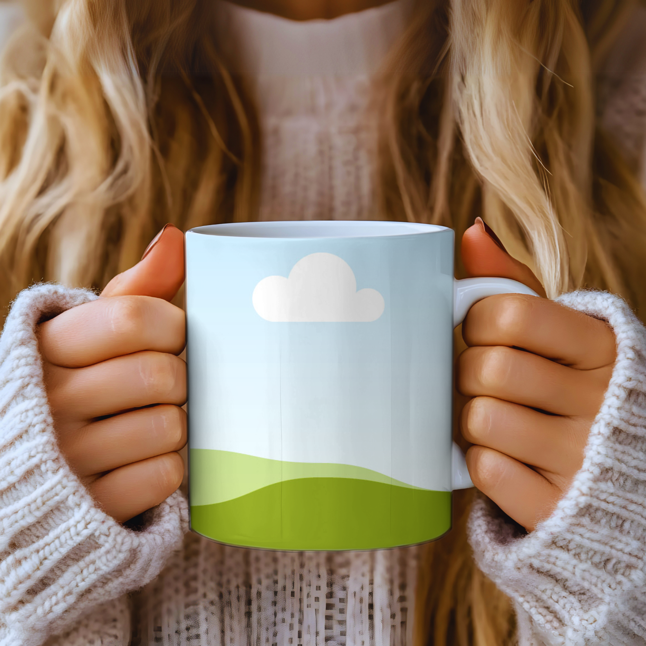 Mug Canva Mockup , Modern Mug Mockup for Canva | Editable Coffee Cup Template for Product Photography, Branding ,Etsy Sellers