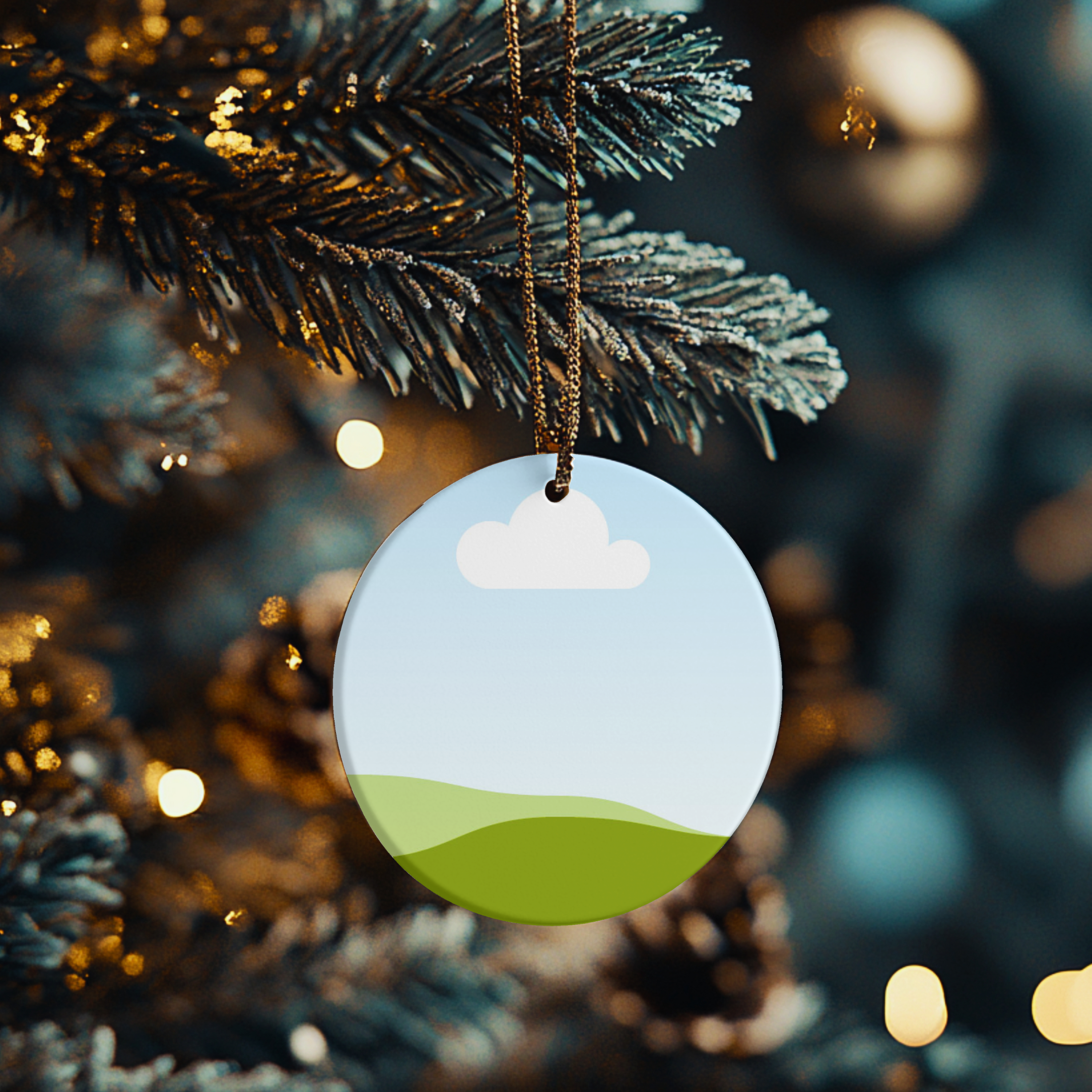 Christmas, Holiday Ornament Canva Mockup