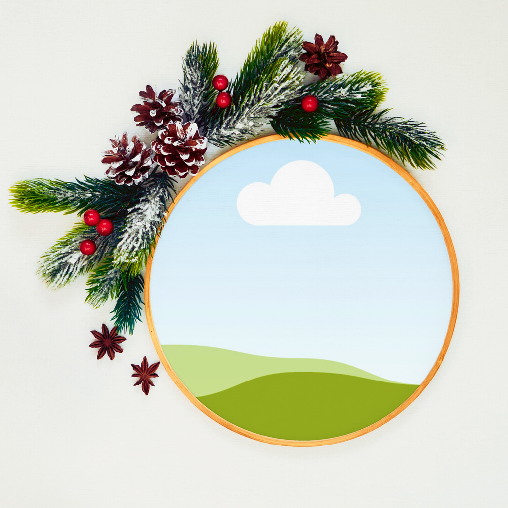 Christmas, Holiday Ornament Canva Mockup