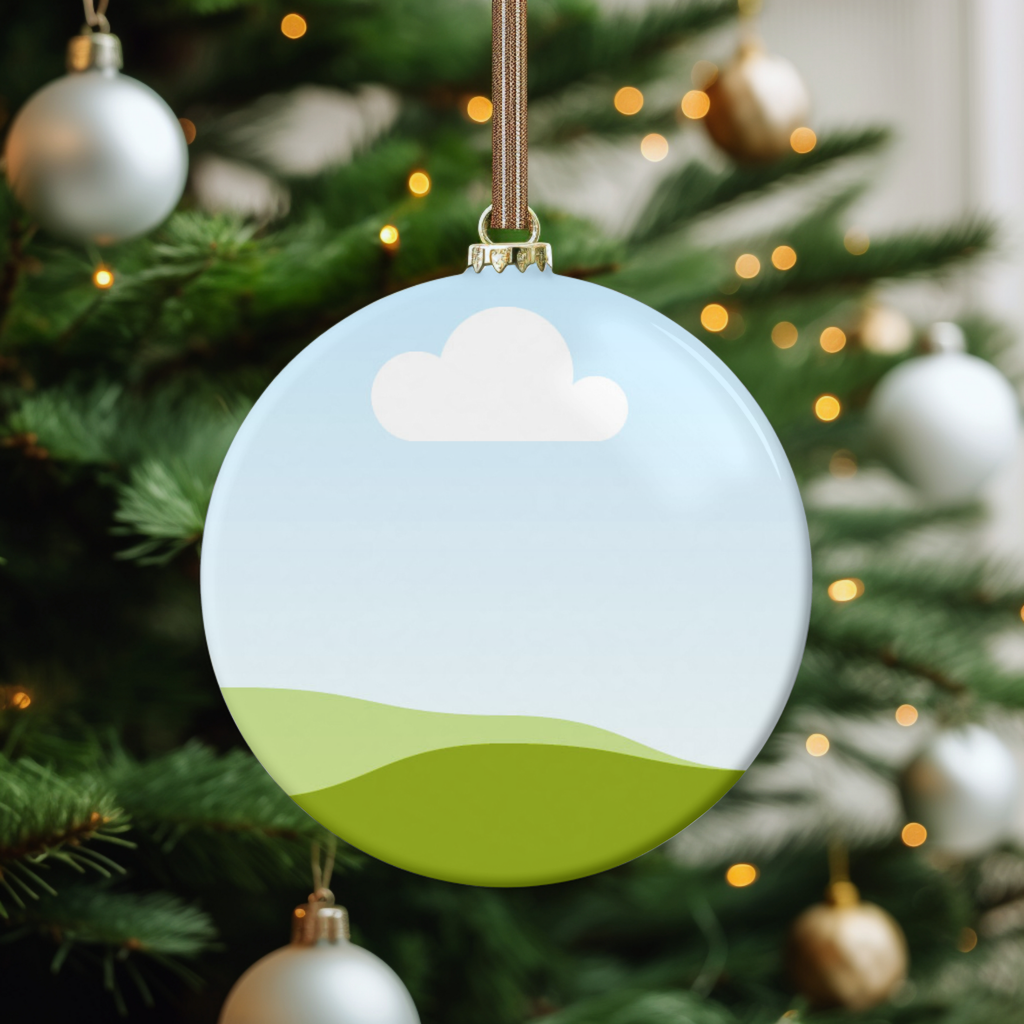 Christmas, Holiday Ornament Canva Mockup