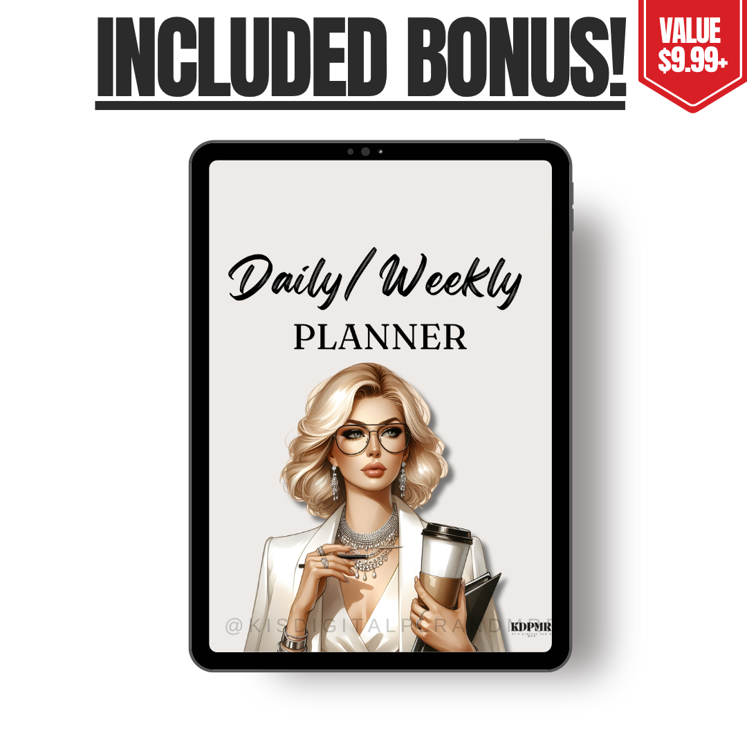 PLR Digital Personal Growth Planner