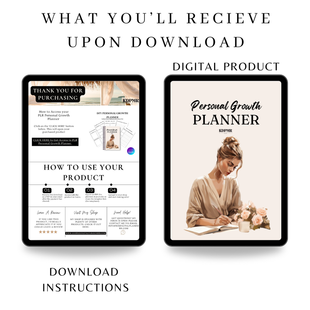 PLR Digital Personal Growth Planner