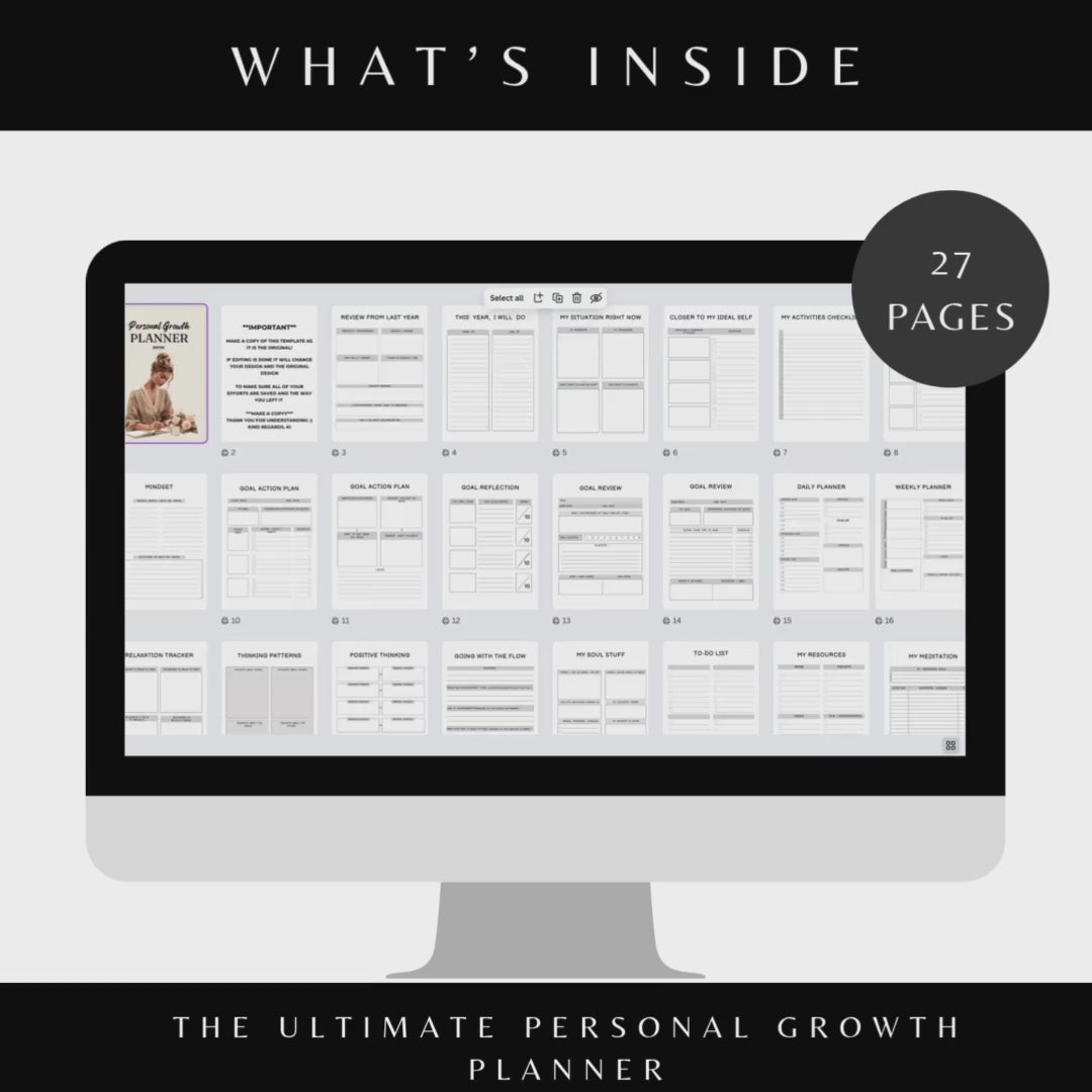 PLR Digital Personal Growth Planner